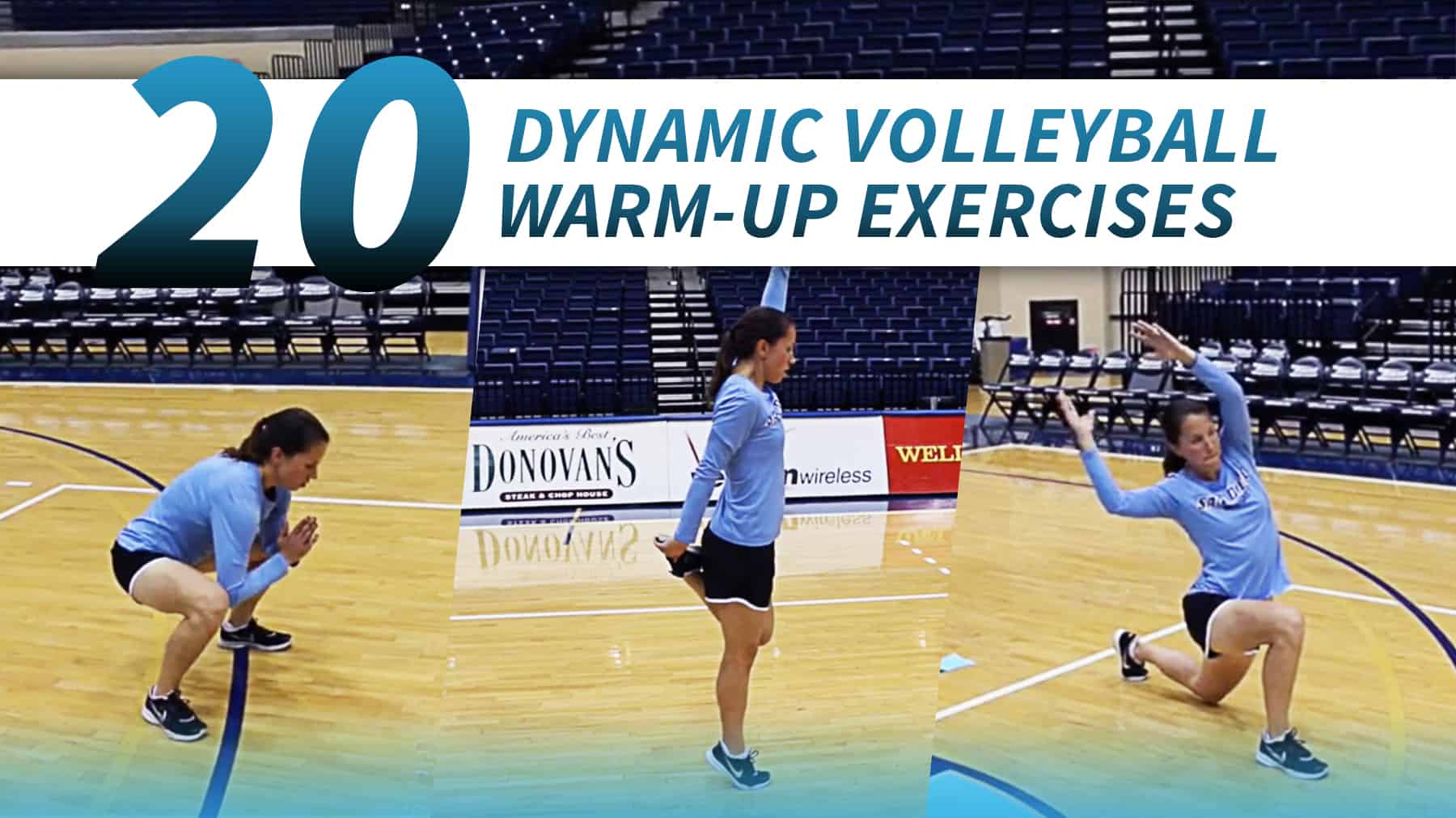20 dynamic exercises for volleyball warmups and stretches