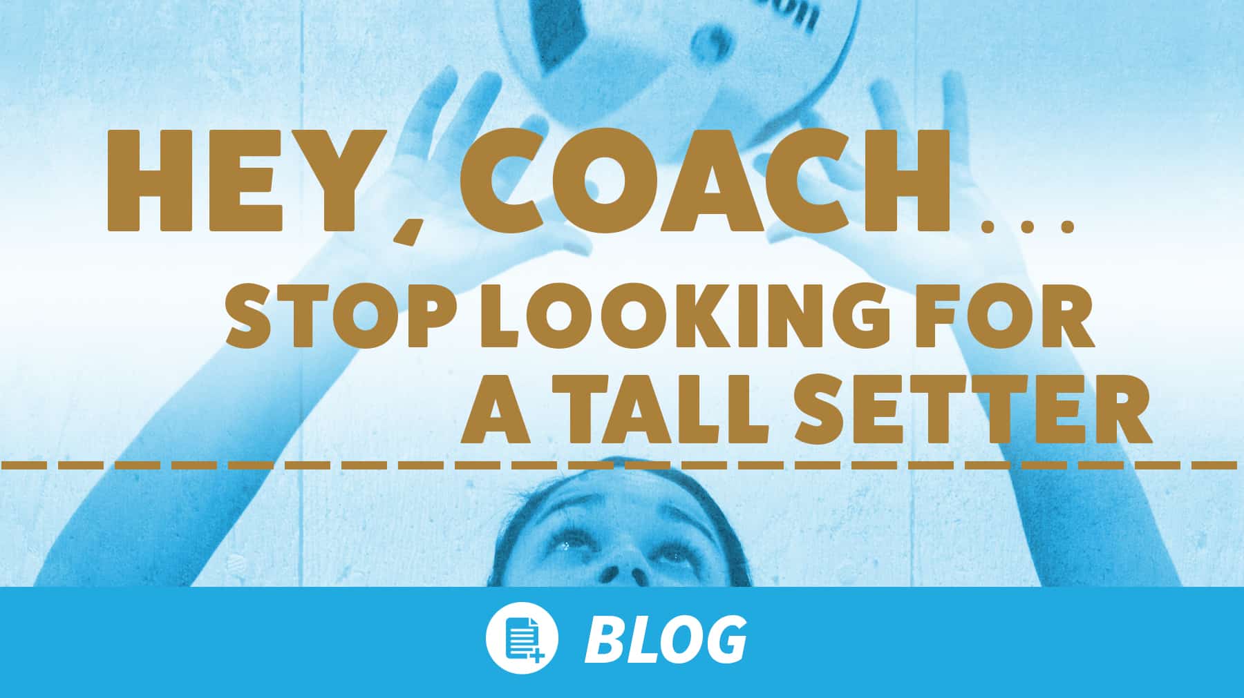 Hey, coach… stop looking for a tall setter