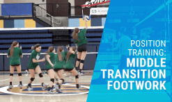 Middle transition footwork