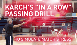 Karchs in a row passing drill