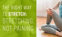stretching
