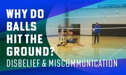 Why does the ball hit the floor?