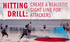 Volleyball hitting drill