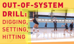 Out of system volleyball drill