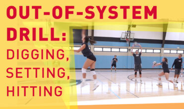 Out of system volleyball drill