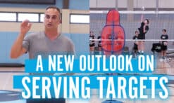 Serving targets for volleyball