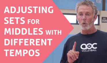 Volleyball middle hitter training