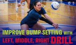 Improve volleyball bump setting