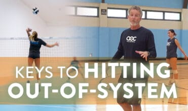 Hitting out-of-system in volleyball
