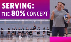 Volleyball serving: The 80 percent concept