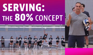 Volleyball serving: The 80 percent concept