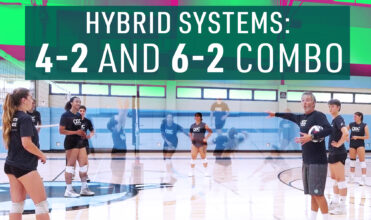 Volleyball offensive systems - 4-2 and 6-2 combo