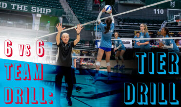 Volleyball 6v6 Team Drill: Tier Drill